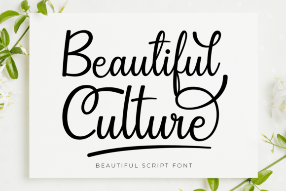 Beautiful Culture Font for Branding