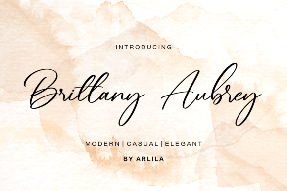 Brittany Aubrey Font Review