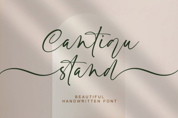 Cantiqu Stand: A Beautiful Font for Your Brand