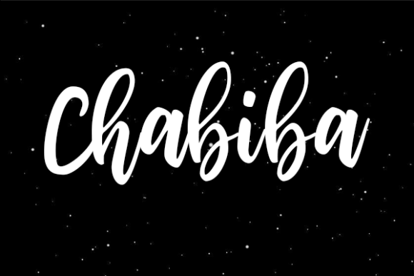 Chabiba: A Handwritten Font for Web Design