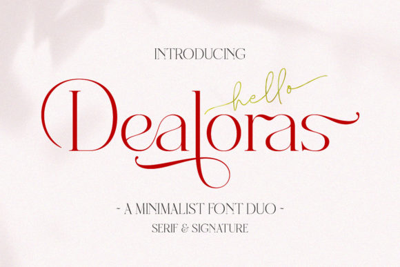 Dealoras Trio: A Stylish Font for Business