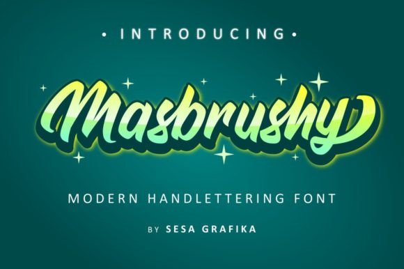 Discover Masbrushy: A Handwritten Font for Creative Projects
