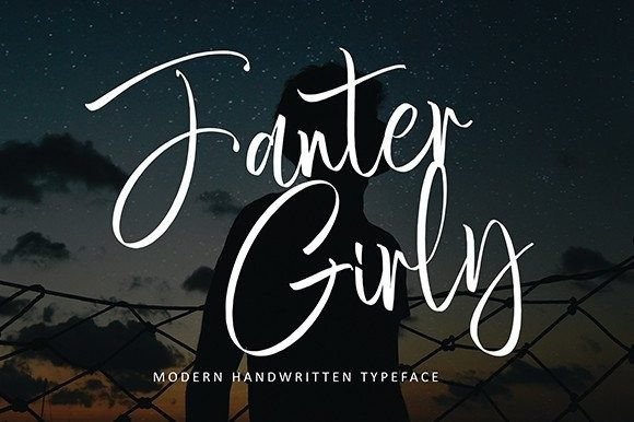 Fanter Girly Font: Elegant Script for Digital Marketing