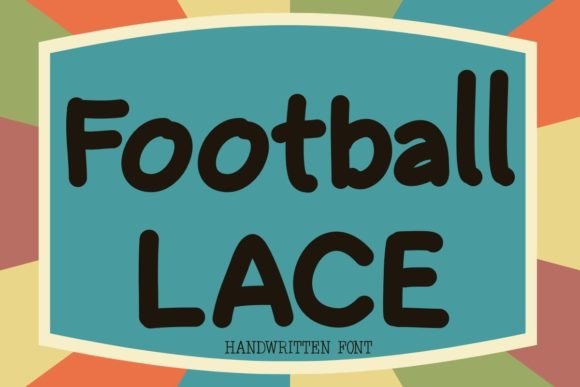 Football Lace Font for Web Design