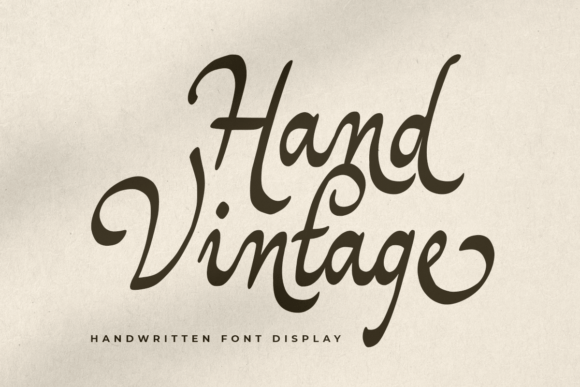 Hand Vintage: A Retro Script Font for Creative Projects