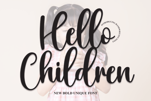 Hello Children Font Review