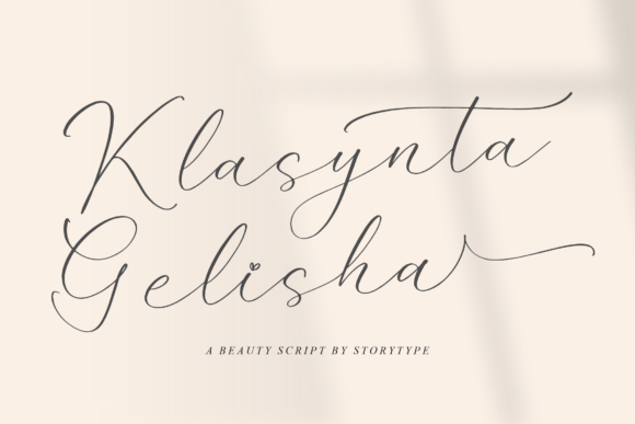 Klasynta Gelisha: A Luxurious Script Font