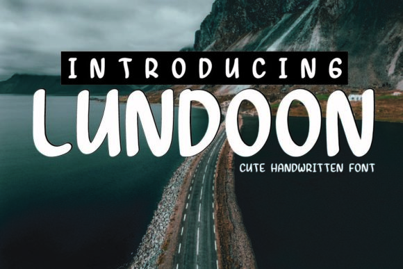 Lundoon: A Cute, Clean Handwritten Font