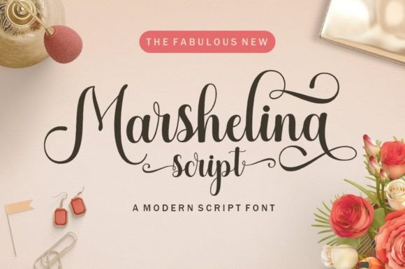 Marshelina: A Romantic Script Typeface