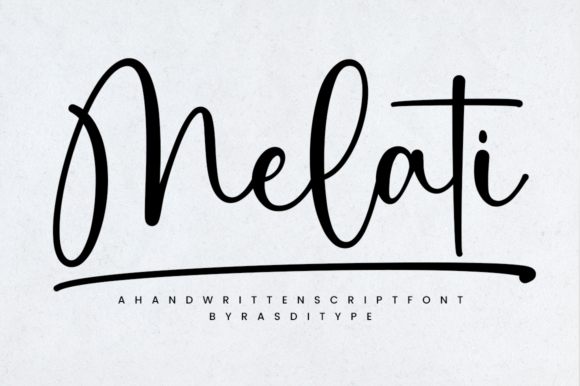 Melati: A Script Font for Elegant Design